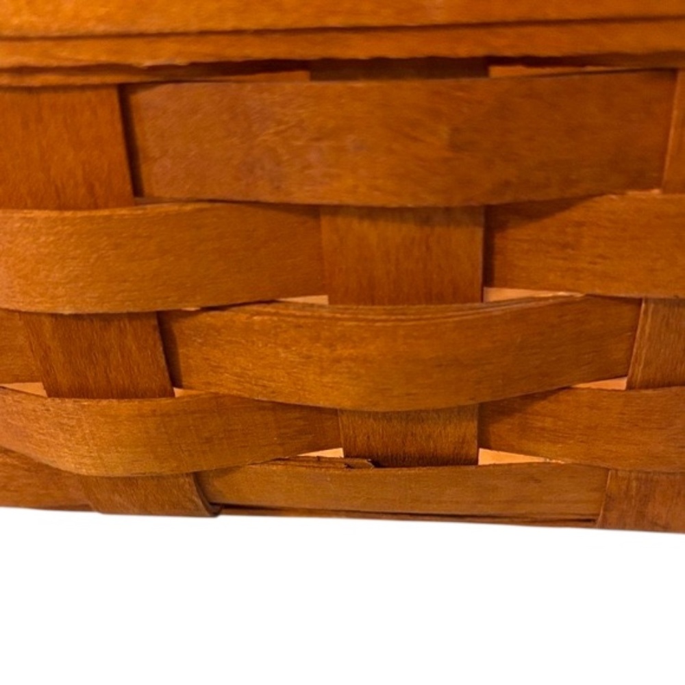 Vintage 1991 Longaberger Small Brown Wall Hanging Basket - Picture 4 of 10